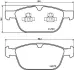 Комплект тормозных колодок, дисковый тормоз HELLA PAGID T1845 (фото 1)