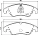 Комплект тормозных колодок, дисковый тормоз HELLA PAGID T1884 (фото 1)