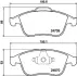 Комплект тормозных колодок, дисковый тормоз HELLA PAGID T1895 (фото 1)