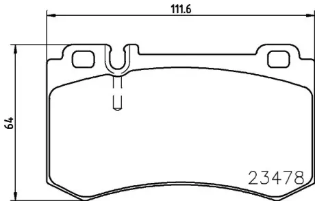 Комплект тормозных колодок, дисковый тормоз HELLA PAGID T1912