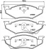 Комплект тормозных колодок, дисковый тормоз HELLA PAGID T1944 (фото 1)