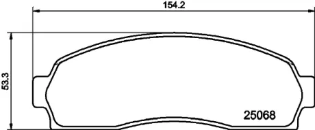 Комплект тормозных колодок, дисковый тормоз HELLA PAGID T1986