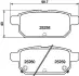 Комплект тормозных колодок, дисковый тормоз HELLA PAGID T2067 (фото 1)