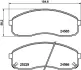 Комплект тормозных колодок, дисковый тормоз HELLA PAGID T2081 (фото 1)