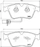 Комплект тормозных колодок, дисковый тормоз HELLA PAGID T2082 (фото 1)