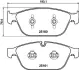 Комплект тормозных колодок, дисковый тормоз HELLA PAGID T2092 (фото 1)