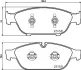 Комплект тормозных колодок, дисковый тормоз HELLA PAGID T2093 (фото 1)