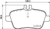 Комплект тормозных колодок, дисковый тормоз HELLA PAGID T2110 (фото 1)
