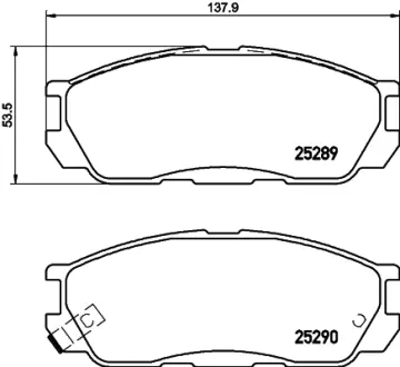 Комплект тормозных колодок, дисковый тормоз HELLA PAGID T2116