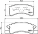 Комплект тормозных колодок, дисковый тормоз HELLA PAGID T2136 (фото 1)