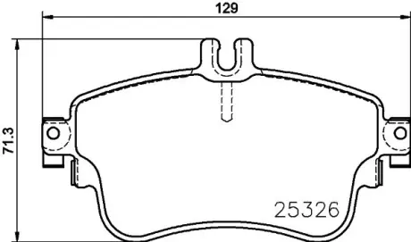 Комплект тормозных колодок, дисковый тормоз HELLA PAGID T2152