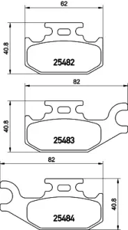 Комплект тормозных колодок, дисковый тормоз HELLA PAGID T2182