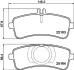 Комплект тормозных колодок, дисковый тормоз HELLA PAGID T2187 (фото 1)