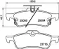 Комплект тормозных колодок, дисковый тормоз HELLA PAGID T2193 (фото 1)