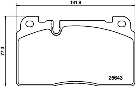 Комплект тормозных колодок, дисковый тормоз HELLA PAGID T2213