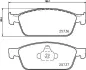 Комплект тормозных колодок, дисковый тормоз HELLA PAGID T2262 (фото 1)