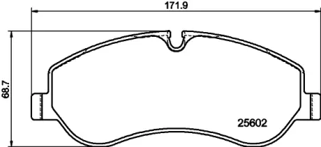 Комплект тормозных колодок, дисковый тормоз HELLA PAGID T2269