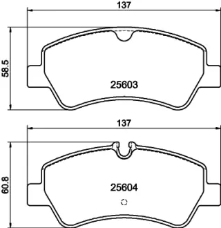 Комплект тормозных колодок, дисковый тормоз HELLA PAGID T2270