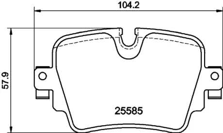 Комплект тормозных колодок, дисковый тормоз HELLA PAGID T2277
