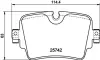 Комплект тормозных колодок, дисковый тормоз HELLA PAGID T2286 (фото 1)