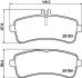Комплект тормозных колодок, дисковый тормоз HELLA PAGID T2323 (фото 1)