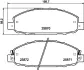 Комплект тормозных колодок, дисковый тормоз HELLA PAGID T2329 (фото 1)
