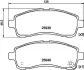 Комплект тормозных колодок, дисковый тормоз HELLA PAGID T2333 (фото 1)