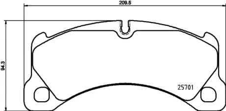 Комплект тормозных колодок, дисковый тормоз HELLA PAGID T2342