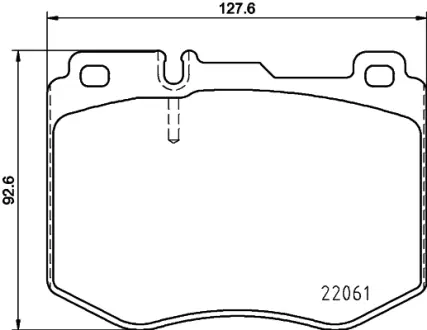 Комплект тормозных колодок, дисковый тормоз HELLA PAGID T2378