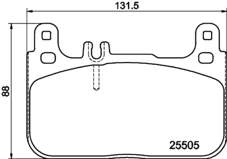 Комплект тормозных колодок, дисковый тормоз HELLA PAGID T2401