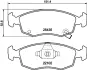 Комплект тормозных колодок, дисковый тормоз HELLA PAGID T2402 (фото 1)