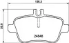 Комплект тормозных колодок, дисковый тормоз HELLA PAGID T2418 (фото 1)