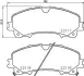 Комплект тормозных колодок, дисковый тормоз HELLA PAGID T2426 (фото 1)