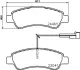 Комплект тормозных колодок, дисковый тормоз HELLA PAGID T2443 (фото 1)