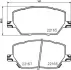 Комплект тормозных колодок, дисковый тормоз HELLA PAGID T2447 (фото 1)