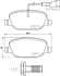 Комплект тормозных колодок, дисковый тормоз HELLA PAGID T2490 (фото 1)