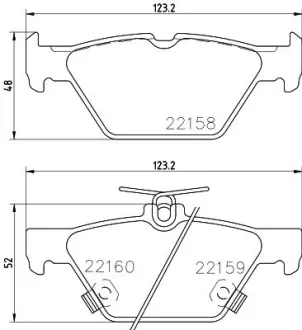 Комплект тормозных колодок, дисковый тормоз HELLA PAGID T2492