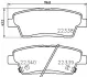 Комплект тормозных колодок, дисковый тормоз HELLA PAGID T2504 (фото 1)