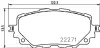 Комплект тормозных колодок, дисковый тормоз HELLA PAGID T2505 (фото 1)