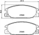 Комплект тормозных колодок, дисковый тормоз HELLA PAGID T3003 (фото 1)