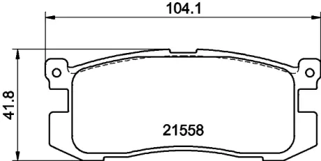 Комплект тормозных колодок, дисковый тормоз HELLA PAGID T3006