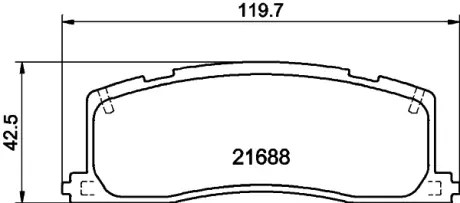 Комплект тормозных колодок, дисковый тормоз HELLA PAGID T3010