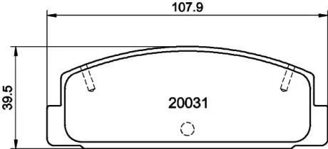 Комплект тормозных колодок, дисковый тормоз HELLA PAGID T3052