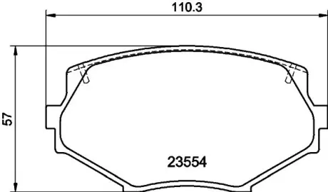 Комплект тормозных колодок, дисковый тормоз HELLA PAGID T3073