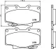 Комплект тормозных колодок, дисковый тормоз HELLA PAGID T3076 (фото 1)