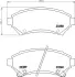 Комплект тормозных колодок, дисковый тормоз HELLA PAGID T3086 (фото 1)