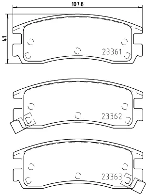 Комплект тормозных колодок, дисковый тормоз HELLA PAGID T3087 (фото 1)