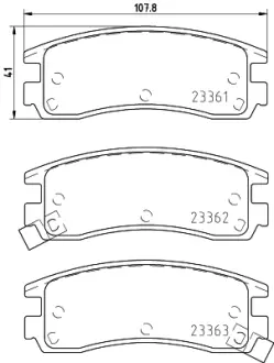 Комплект тормозных колодок, дисковый тормоз HELLA PAGID T3087