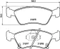 Комплект тормозных колодок, дисковый тормоз HELLA PAGID T3089 (фото 1)