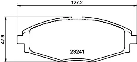 Комплект тормозных колодок, дисковый тормоз HELLA PAGID T3093